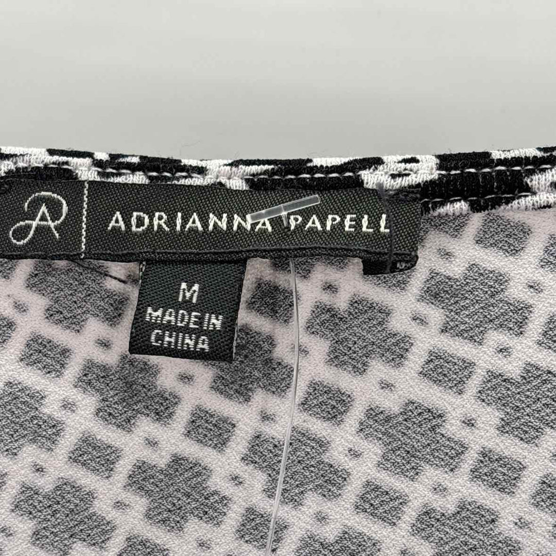 Size M Adrianna Papell Black/White Shirt