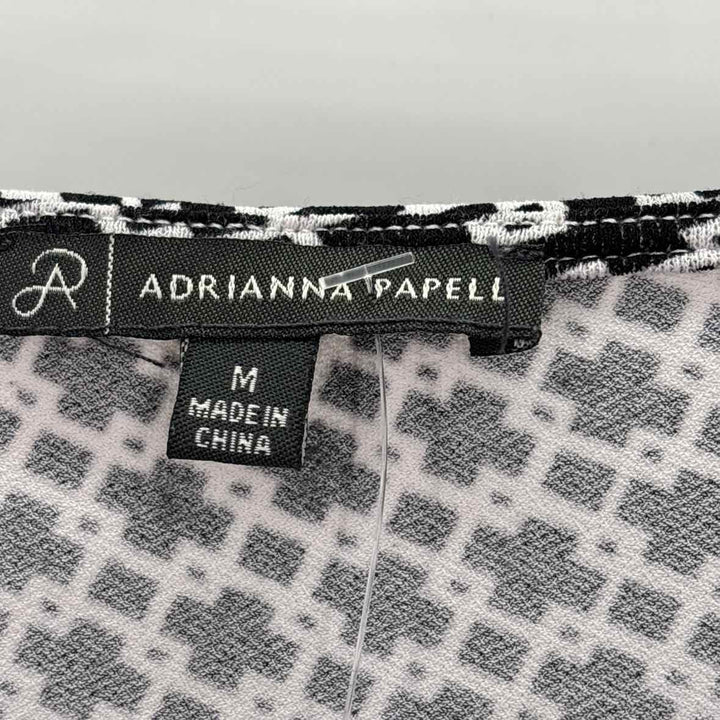Size M Adrianna Papell Black/White Shirt