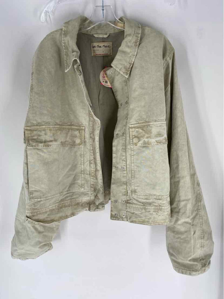 Size L WE THE FREE Tan Jacket