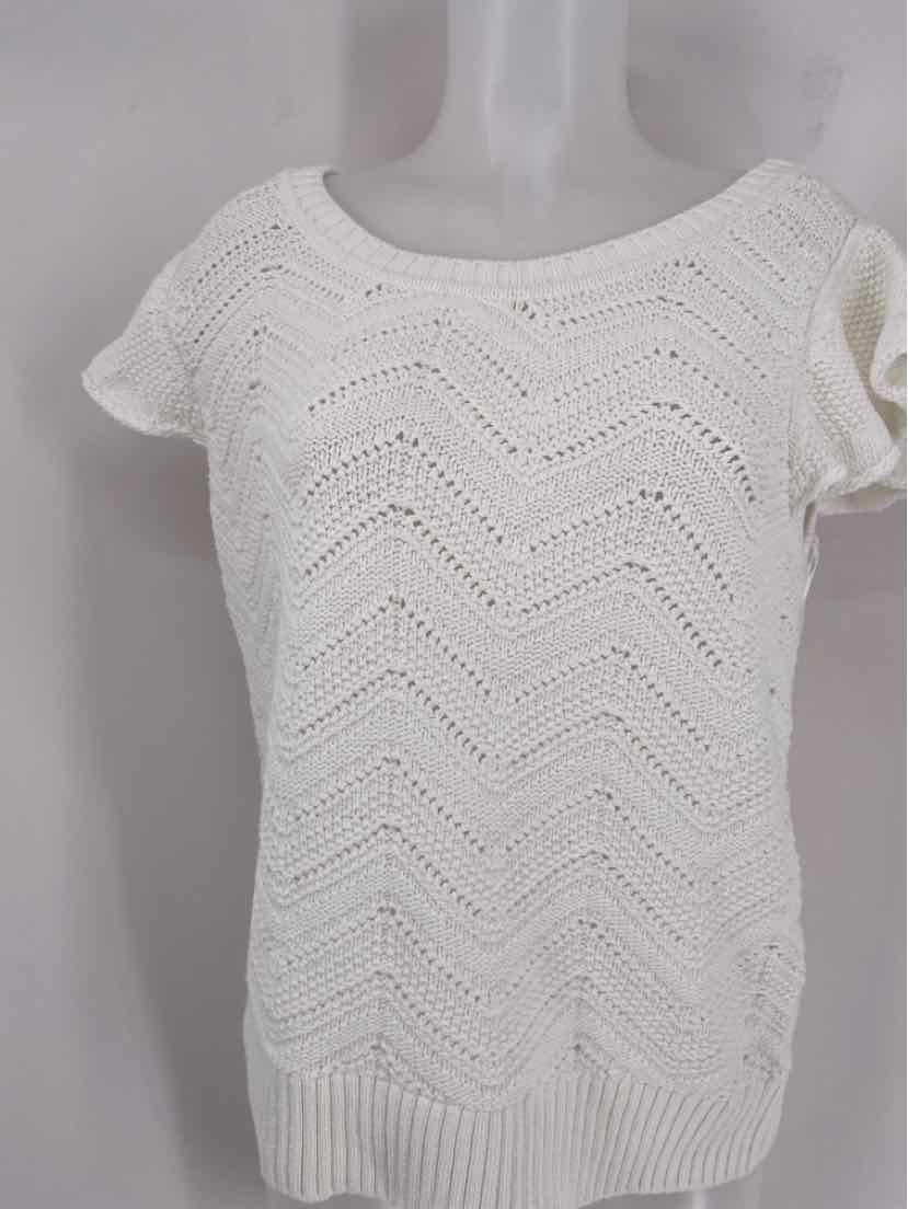 Size L SOFT SURROUNDINGS Ivory Knit Shirt
