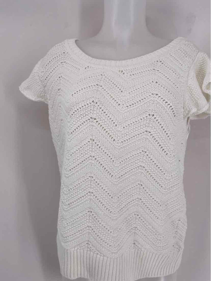 Size L SOFT SURROUNDINGS Ivory Knit Shirt