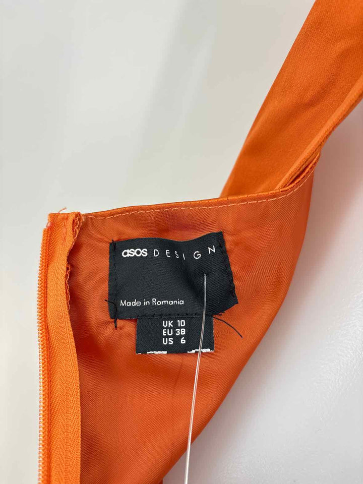 Size 6 Asos Orange Dress