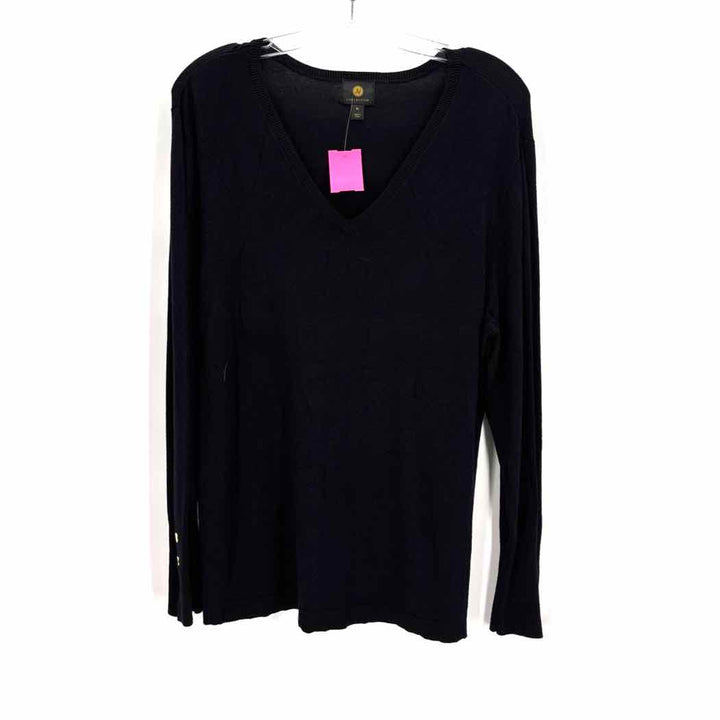 Size XL JM COLLECTION Black Knit Sweater