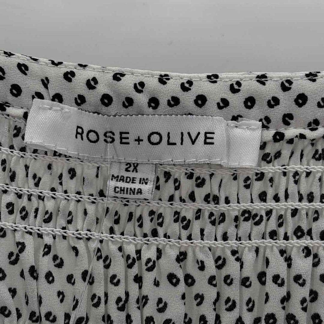 Size 2X ROSE + OLIVE Multi-Color Shorts