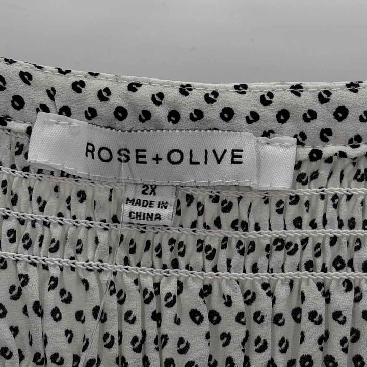 Size 2X ROSE + OLIVE Multi-Color Shorts