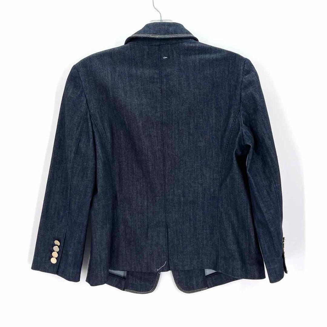 Size 6P Ann Taylor Denim Blazer