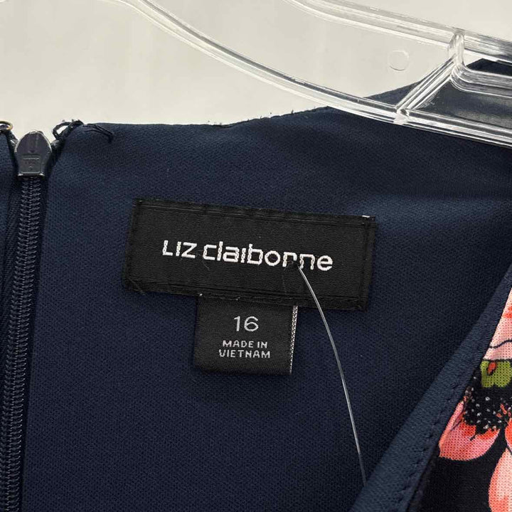Size 16 LIZ CLAIBORNE Navy Dress