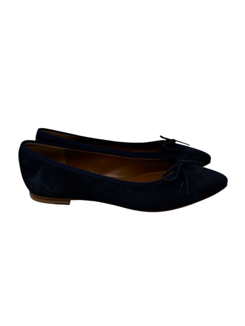 Shoe Size 9 Blue Suede Flats