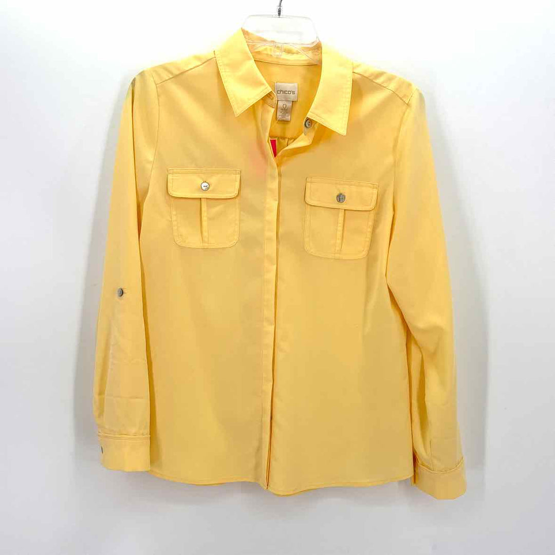 Size S Chico's Yellow Shirt