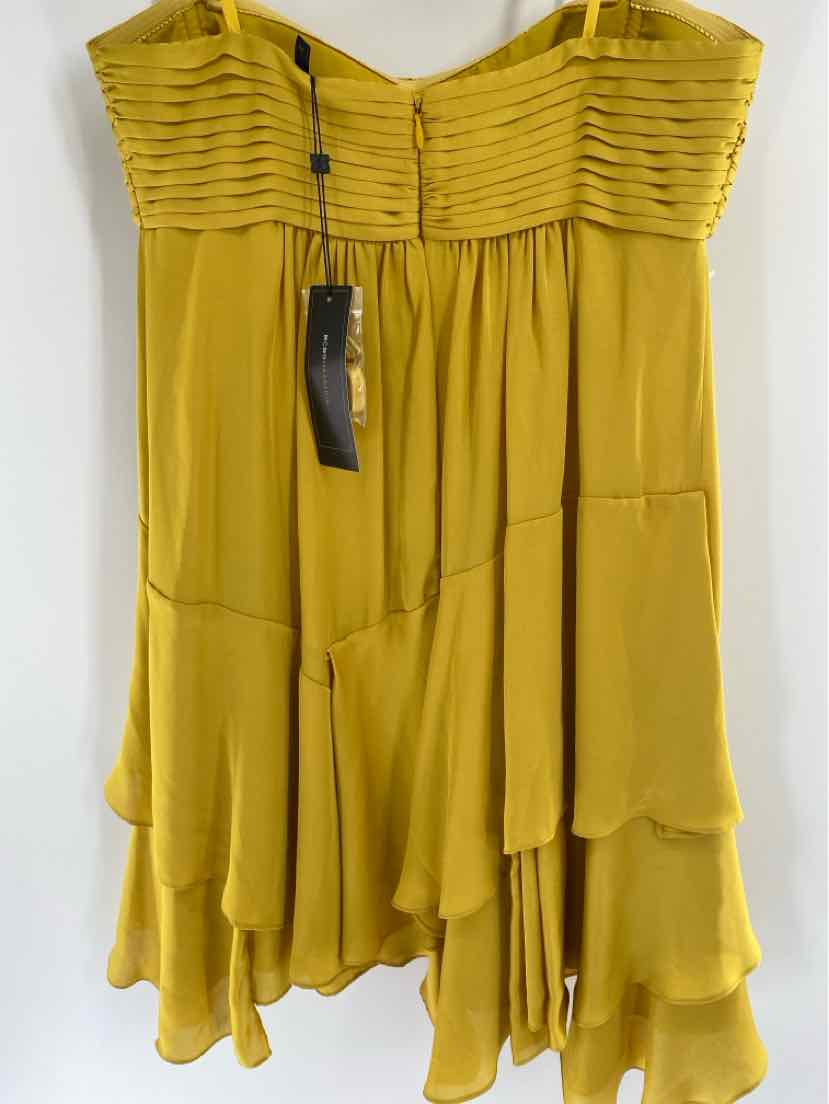 Size 4 BCBG Yellow Dress