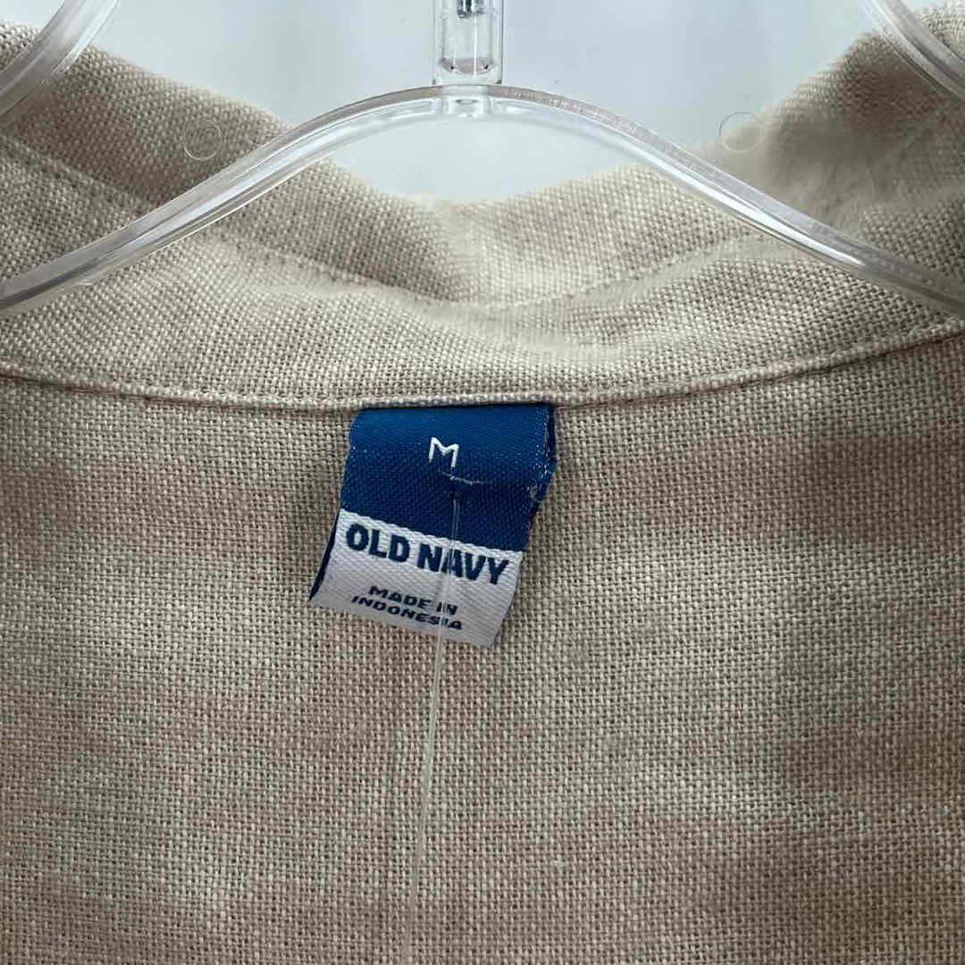 Size M Old Navy Khaki Linen Dress