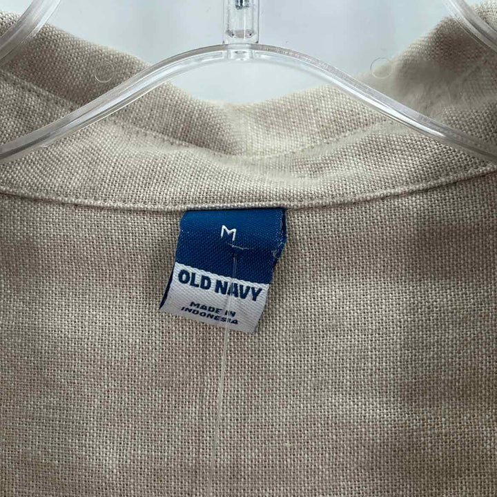 Size M Old Navy Khaki Linen Dress