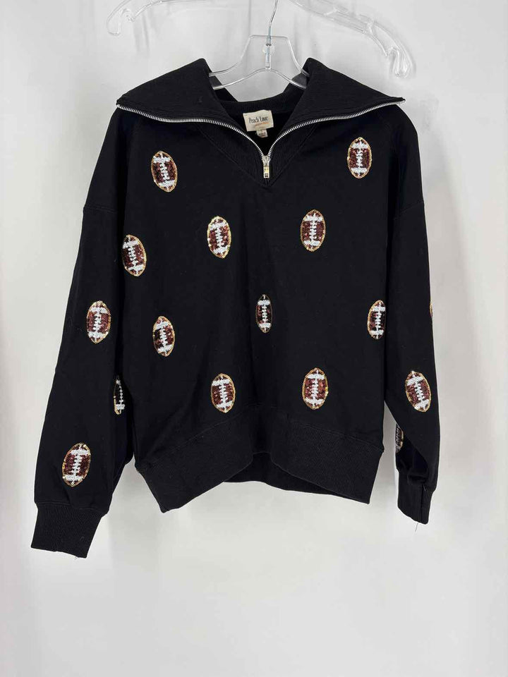 Size S PEACH LOVE Black Sweater