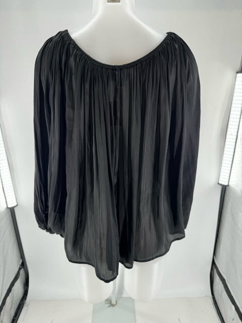 Size M Hudson Black Sateen Sweater