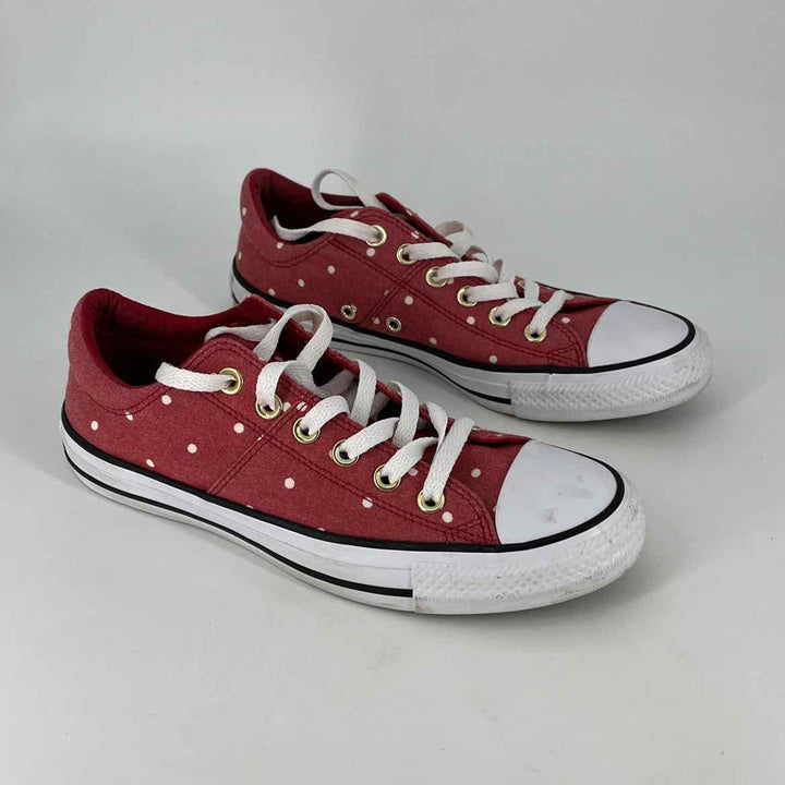 Shoe Size 8 Converse Red Canvas Sneakers