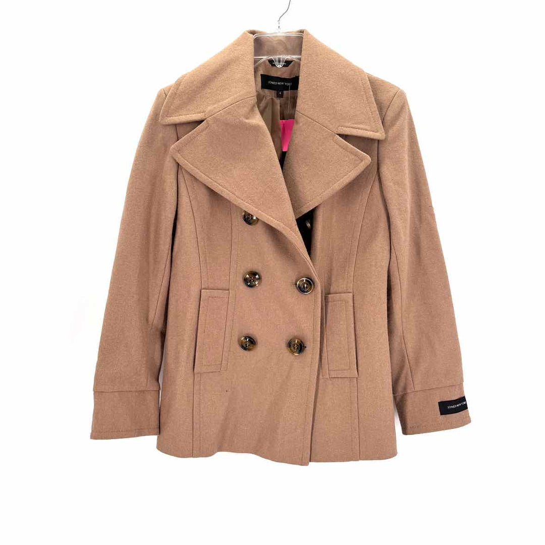 Size 4 Jones New York Tan Wool Coat