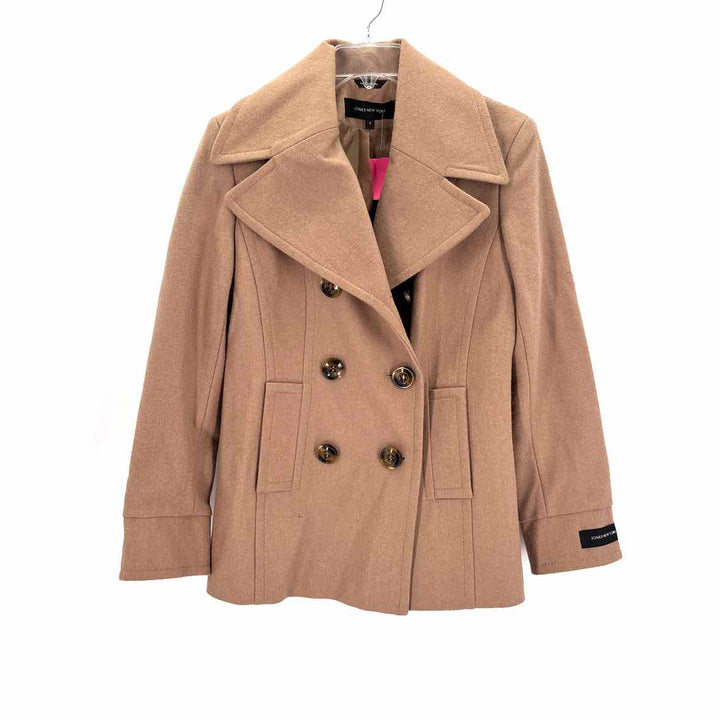 Size 4 Jones New York Tan Wool Coat