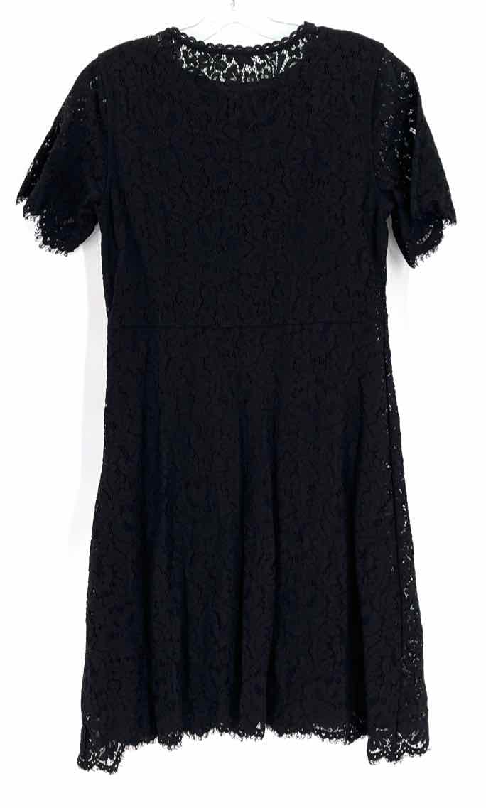 Size S ISSAC MIZRAHI Black Lace Dress