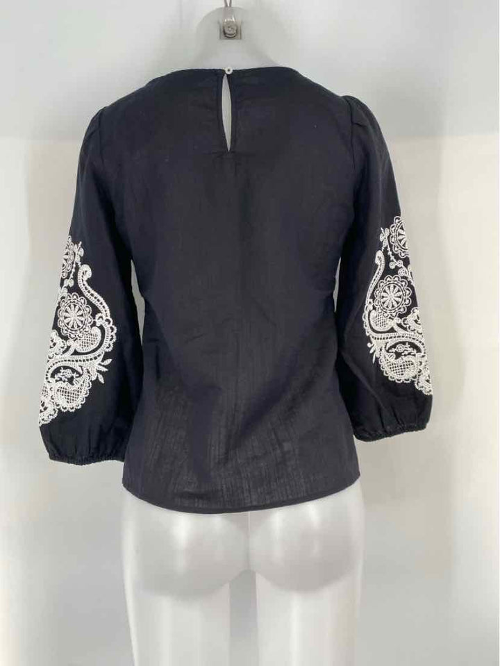 Size XS Talbots Black/White Shirt