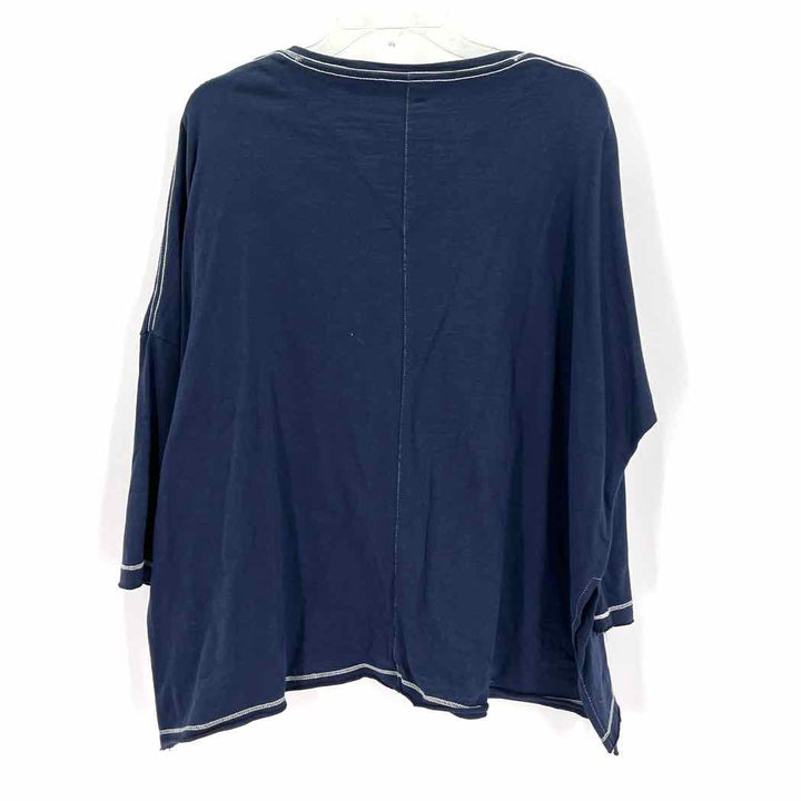 Size L Navy Cotton Shirt
