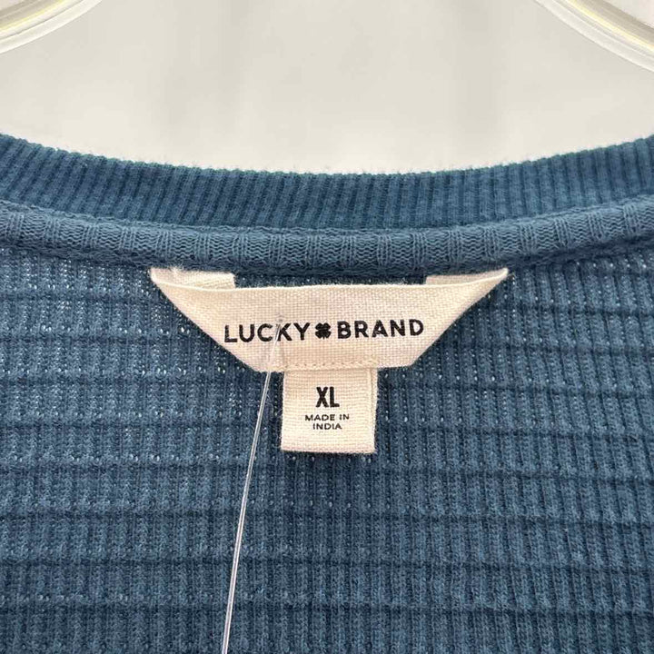 Size XL LUCKY Teal Thermal Shirt