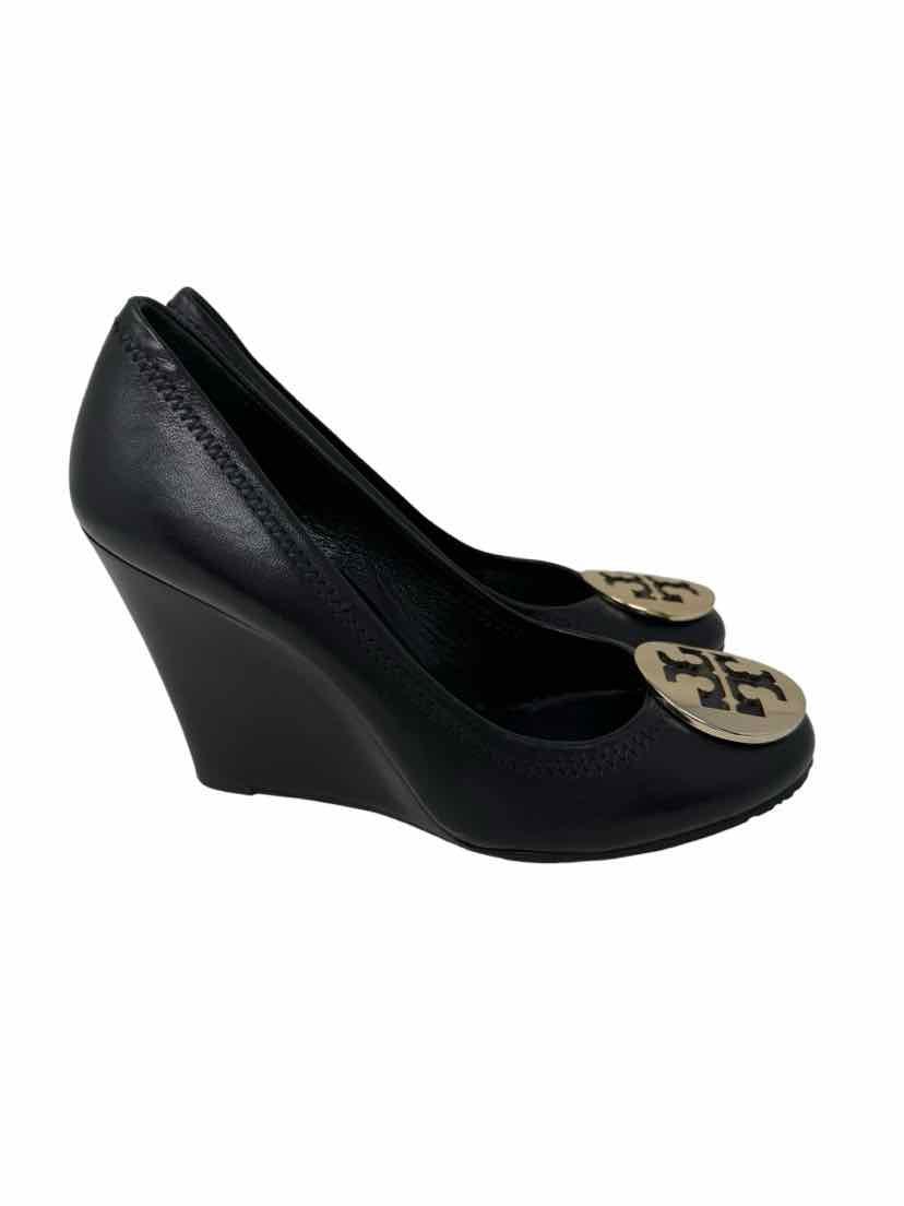 Shoe Size 5 Tory Burch Black Leather Pumps