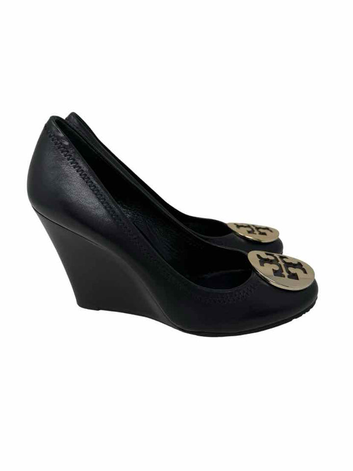 Shoe Size 5 Tory Burch Black Leather Pumps