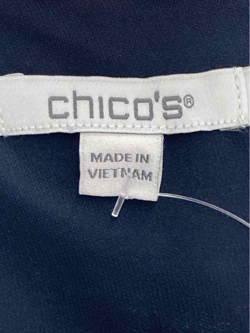 Size 12 Chico's Navy Print Dress