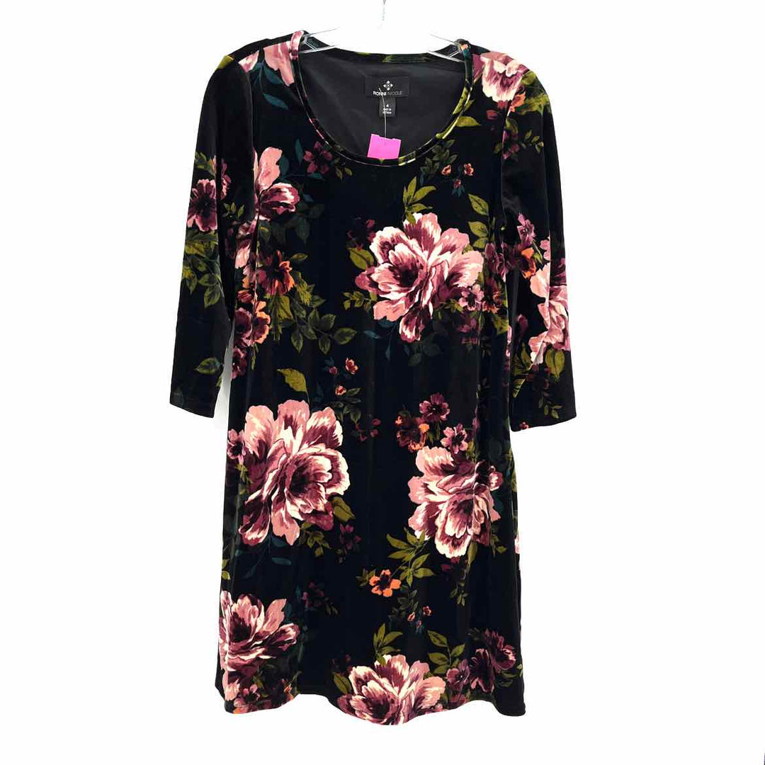 Size 4 Black Velour Dress