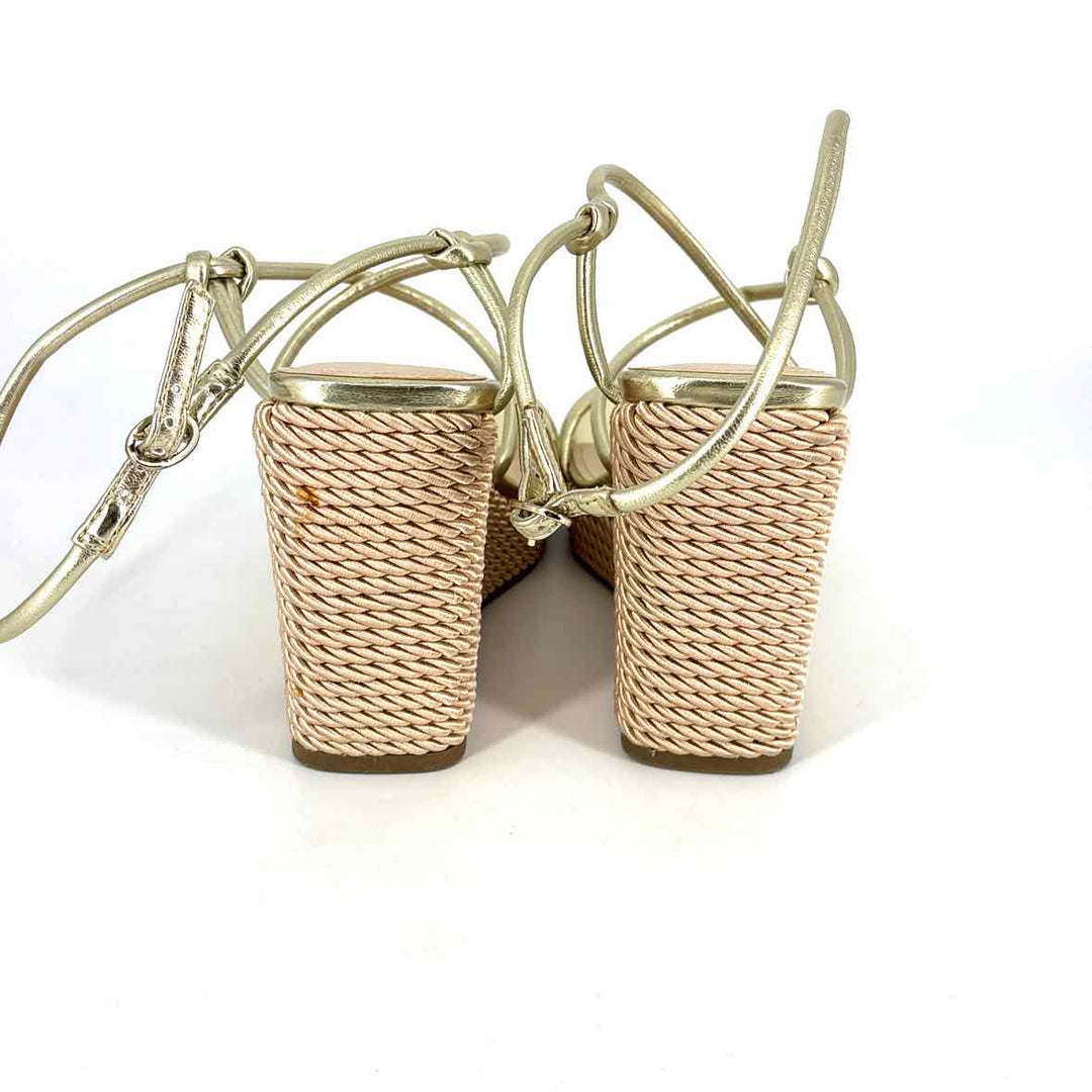Shoe Size 7.5 MARC FISHER Gold Sandals