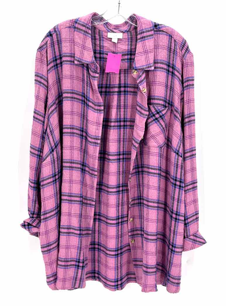 Size 3X J JILL Purple Shirt
