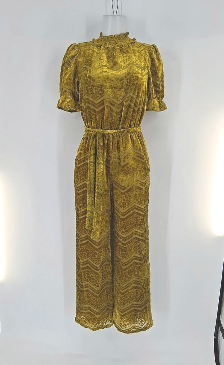 Size XS Mustard Velour Dress