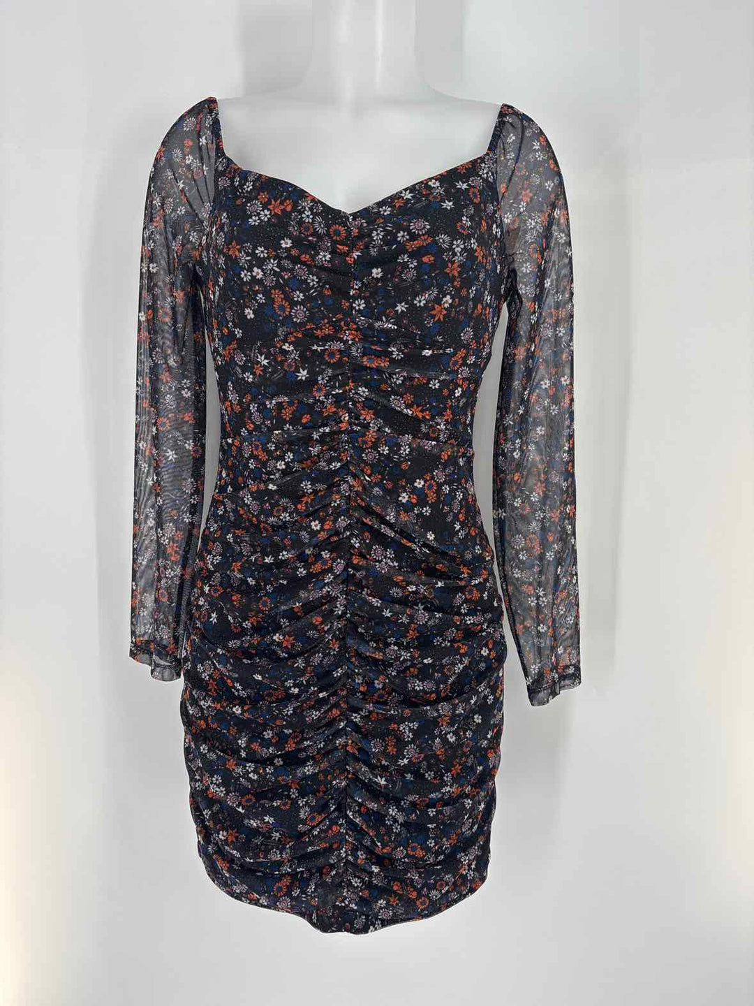 Size 10 BCBG Black Print Dress