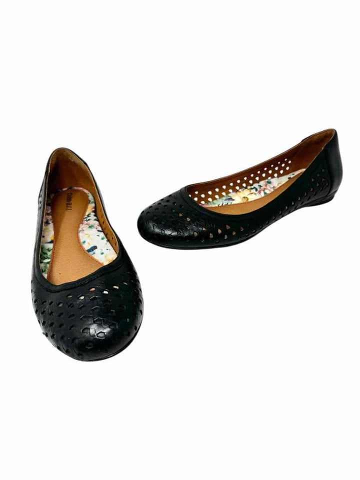 Shoe Size 7.5 Black Leather Flats