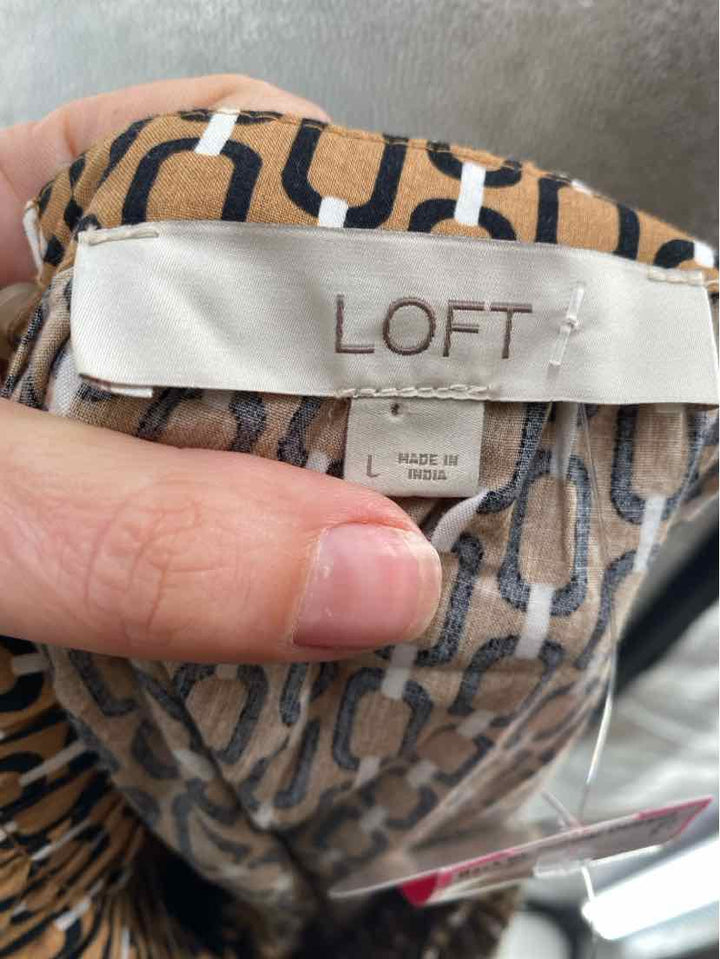 Size L Ann Taylor Tan Shirt