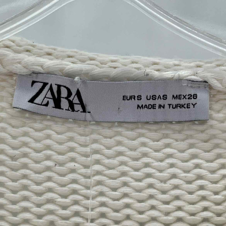 Size S ZARA Cream Knit Sweater