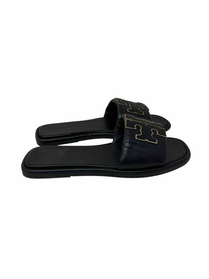Shoe Size 9.5 Tory Burch Black Leather Sandals