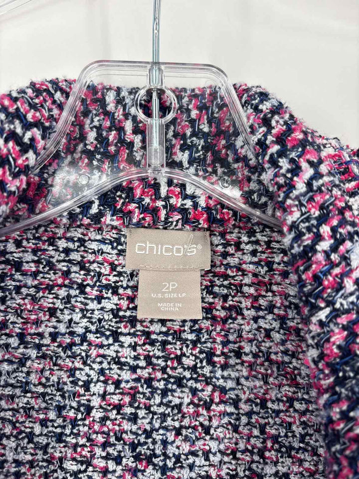 Size L Chico's PINK PRINT Jacket