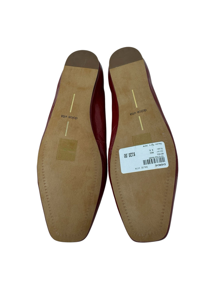 Shoe Size 9.5 Dolce Vita Red Leather Flats