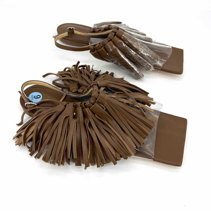 Shoe Size 37 Tan Leather Luxury - Sandals
