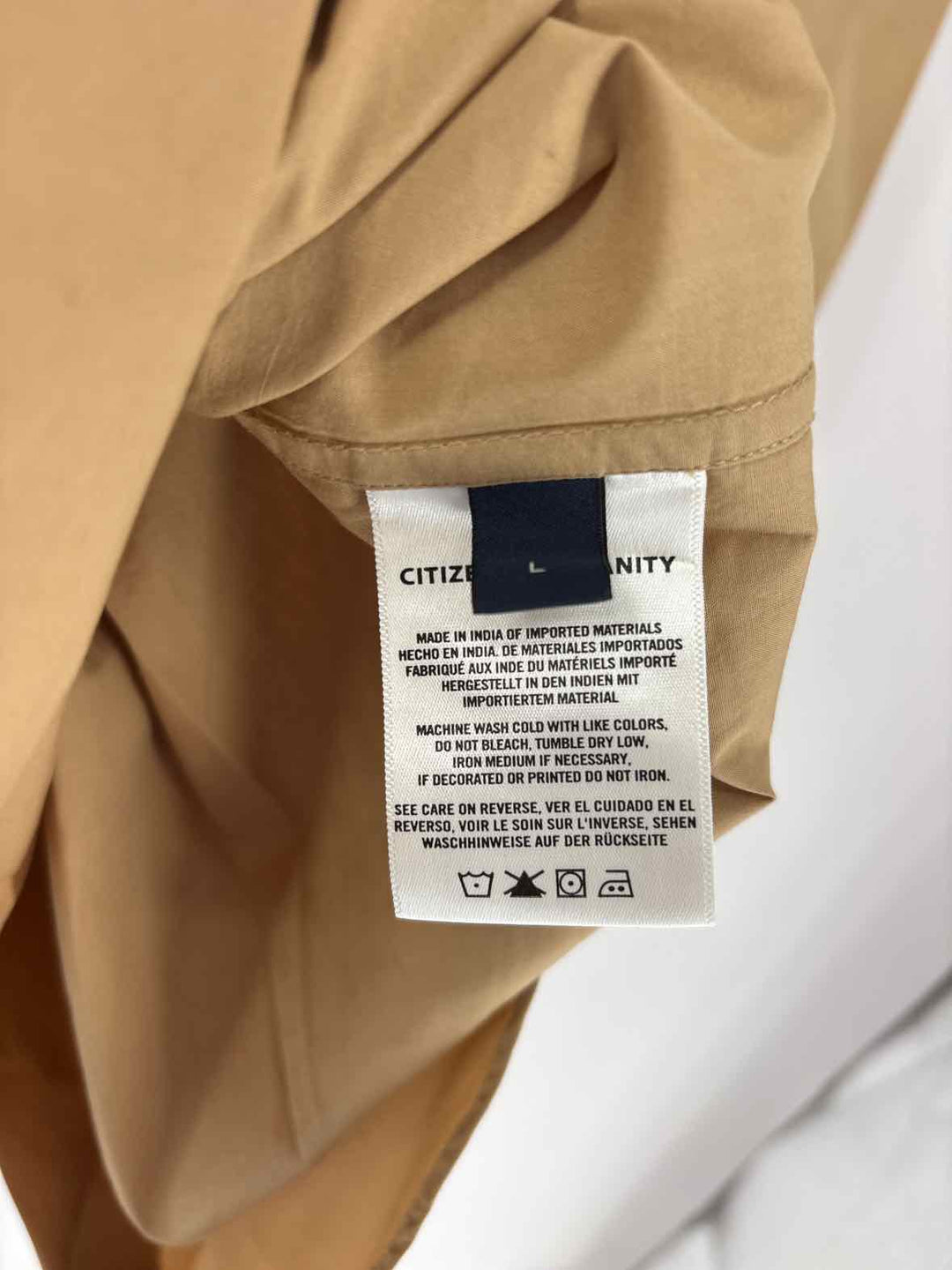 Size M CITIZENS OF HUMANITY Tan Shirt