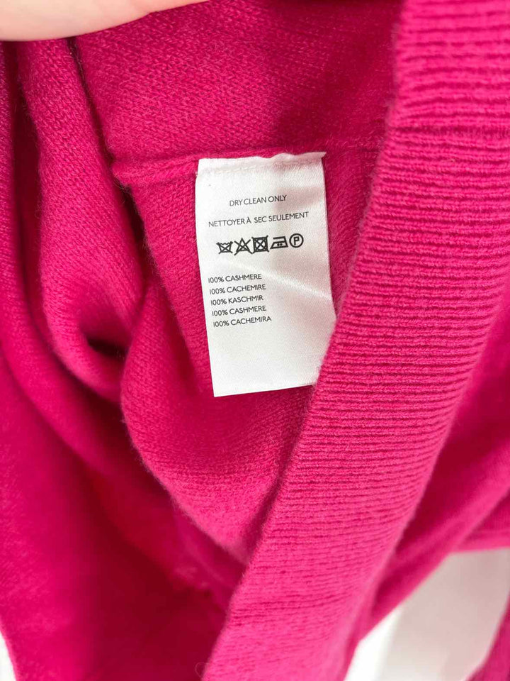Size L MAEVE Fuschia Cashmere Sweater