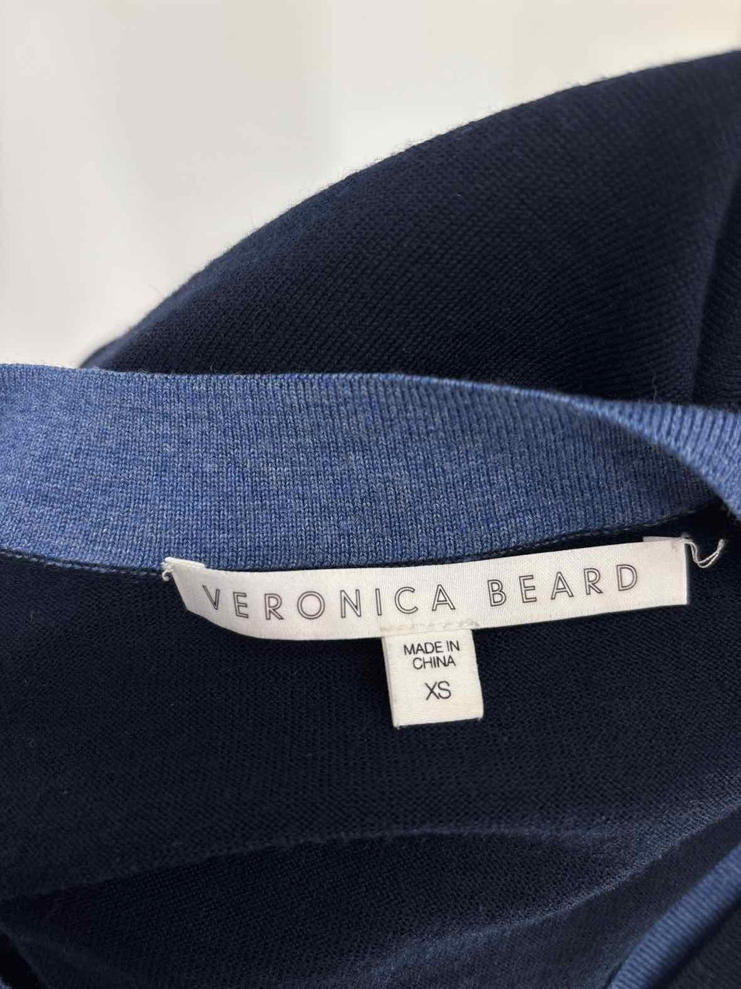 Size XS VERONICA BEARD Navy Print Sweater