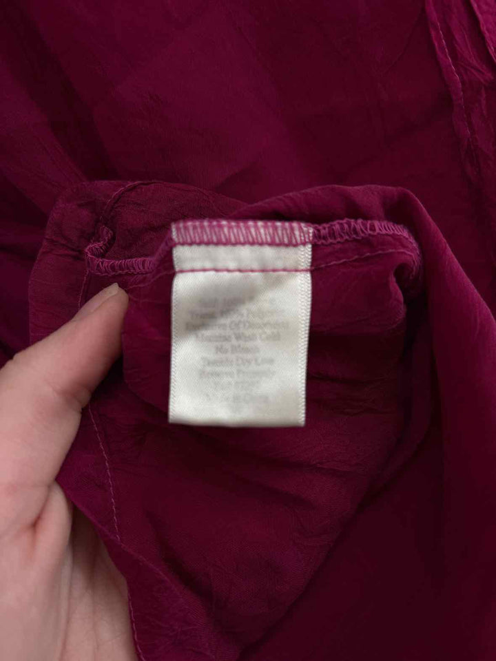 Size L Johnny Was Magenta Shirt