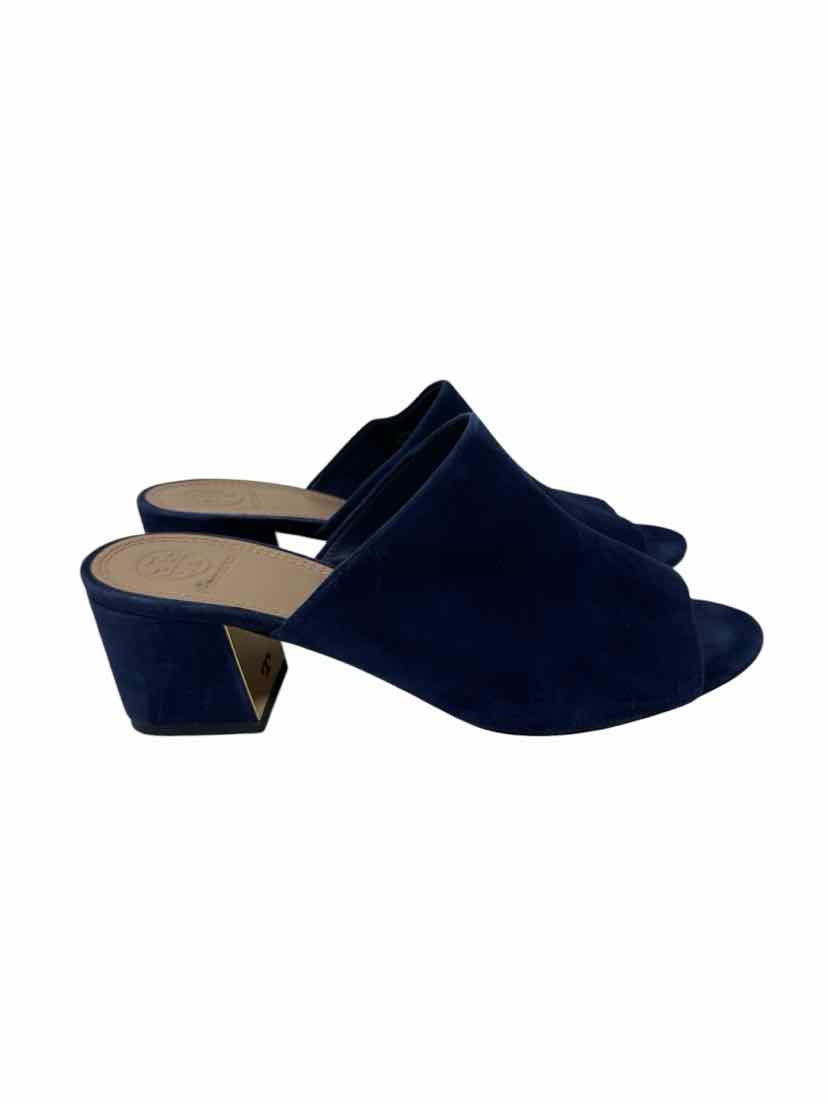 Size 8.5 Tory Burch Navy Suede Shirt