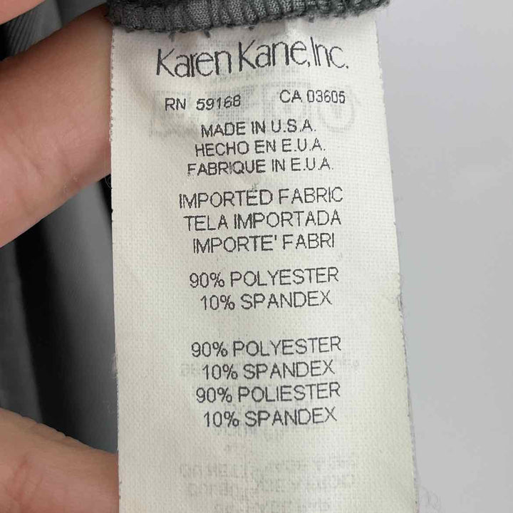 Size M KAREN KANE Gray Velour Skirt