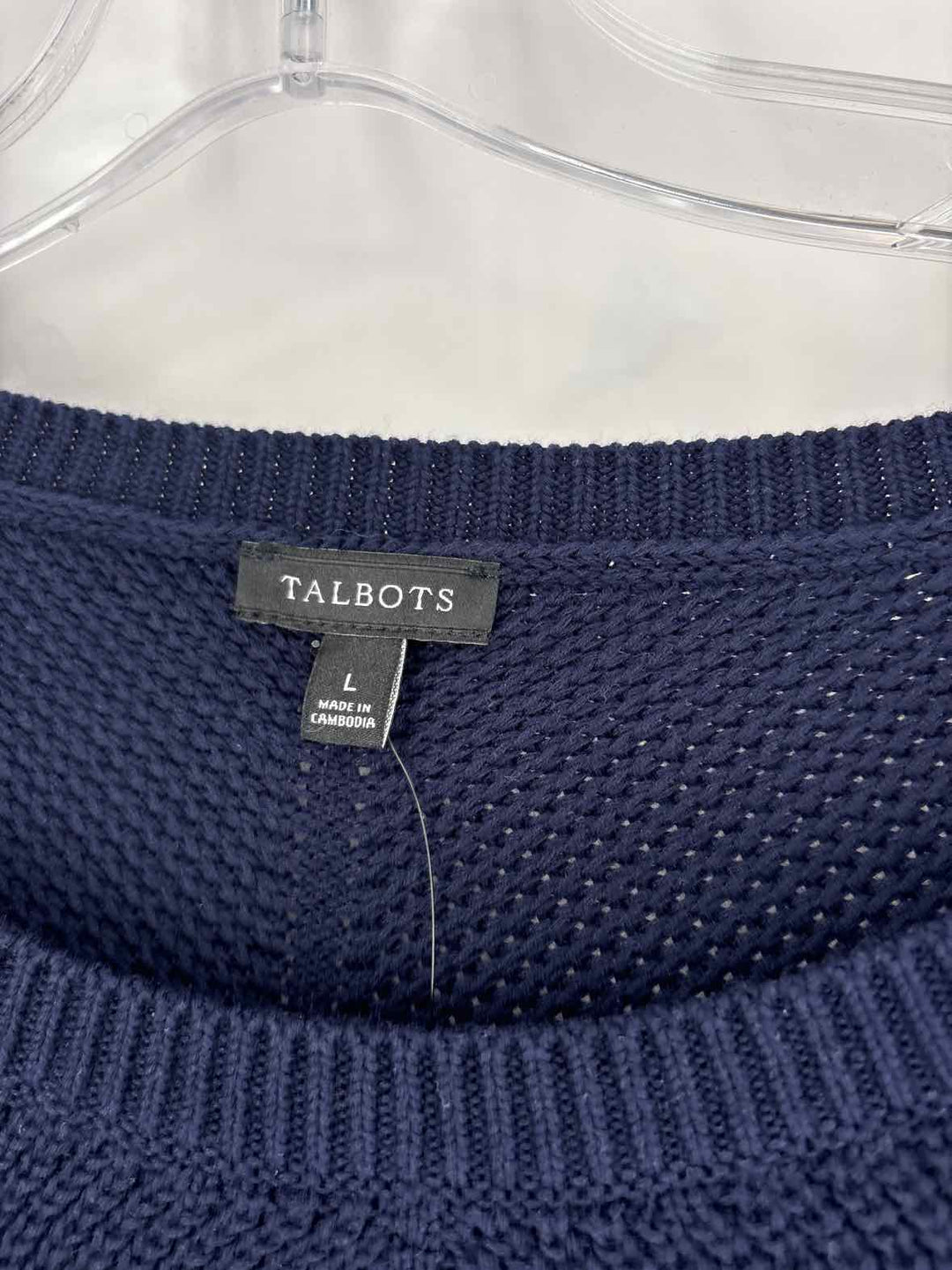 Size L Talbots Navy Sweater