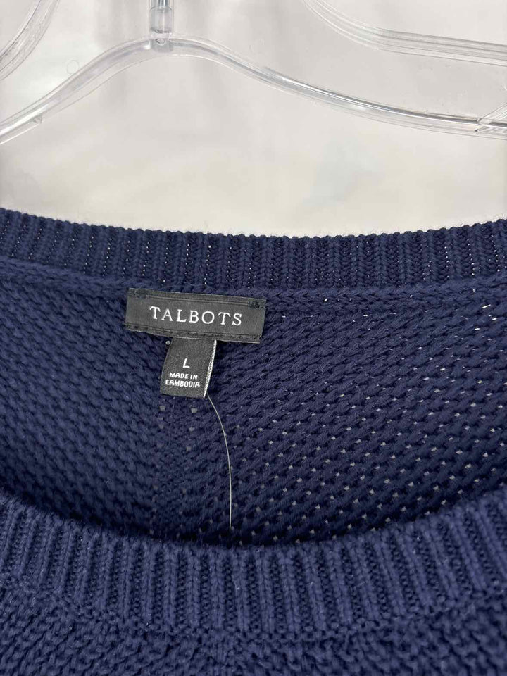 Size L Talbots Navy Sweater