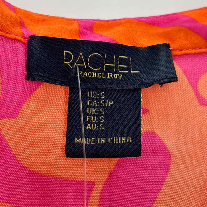Size S RACHEL ROY ORANGE PRINT Shirt