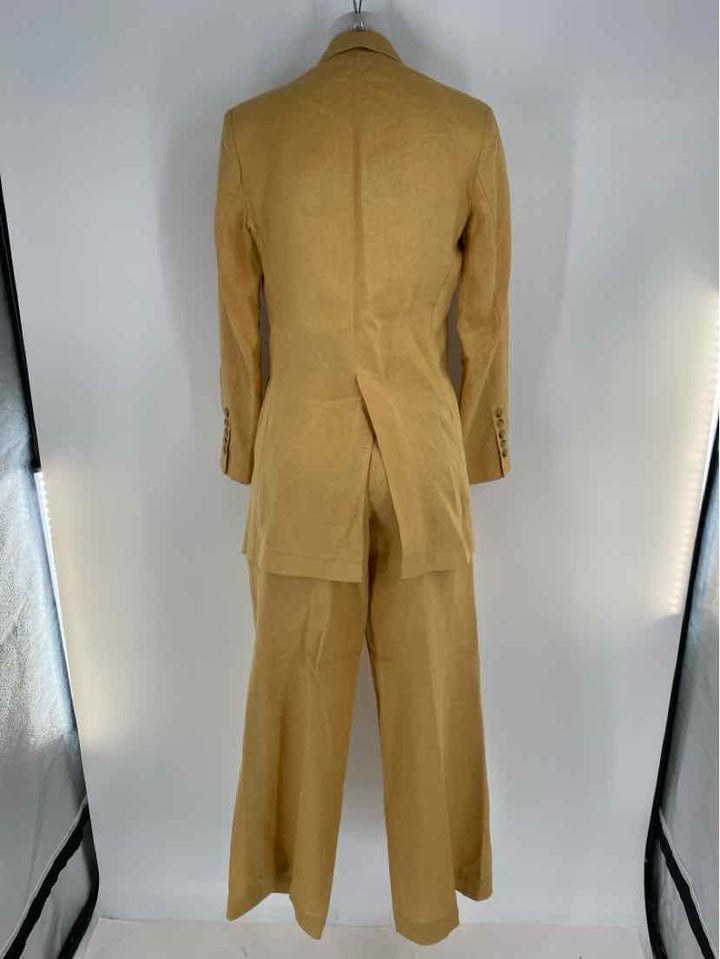 Size S Yellow Linen 2 PC Dress